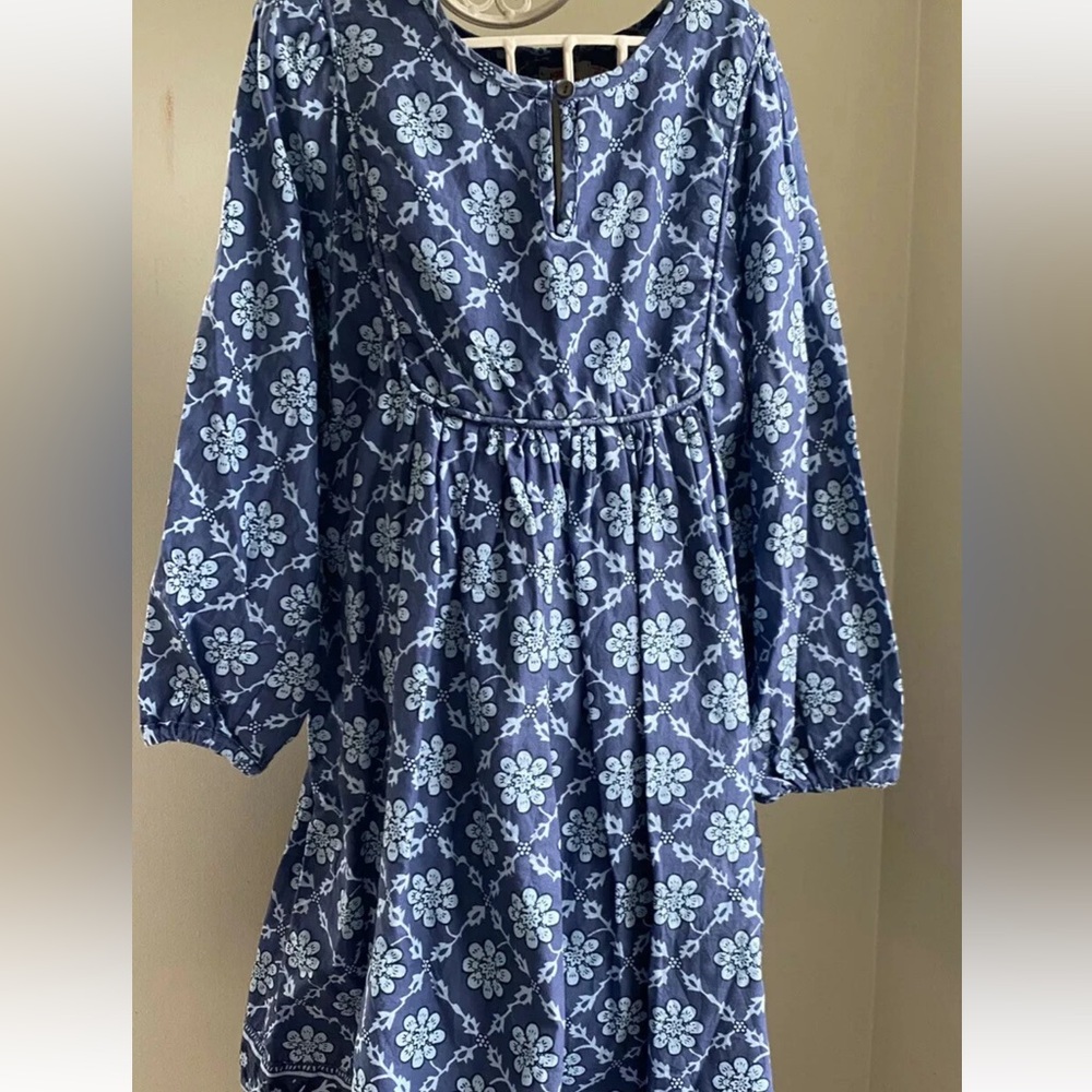 NBW Kit + Lili Blue Floral Boho Dress Sz 1OY